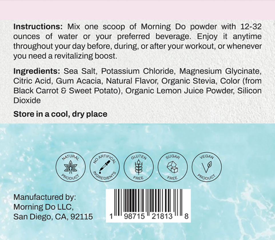 Morning Do Hydration